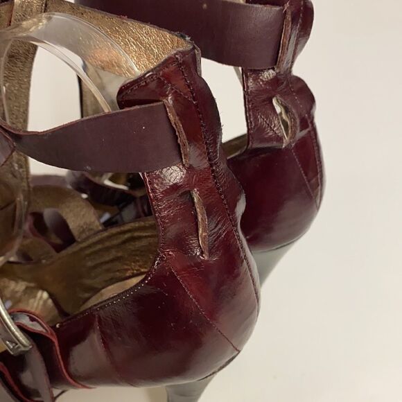 Dolce Vita Ostrich leather gladiator platform heels size 7 A9 - Picture 6 of 12